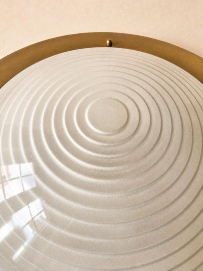 Italian 70s Brass Flush Mount Ceiling Lamp (45 cm / 18 in) — photo 6