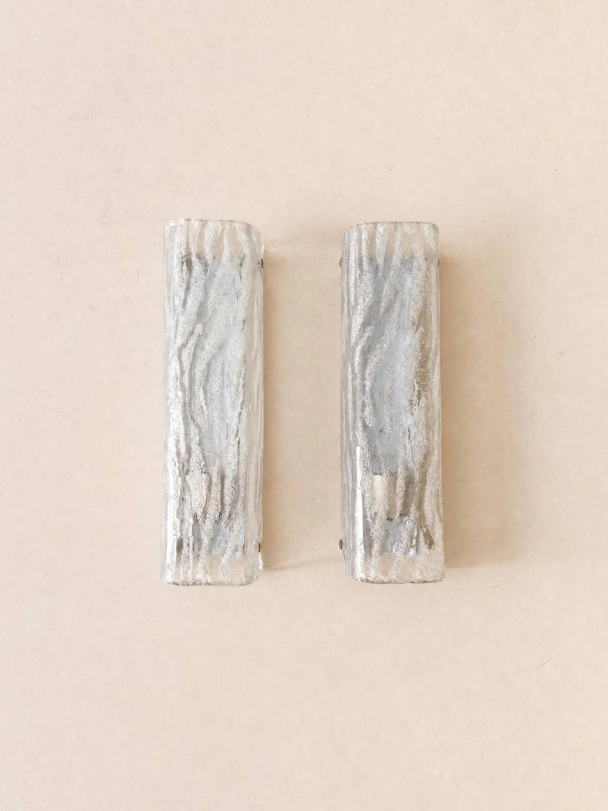 Italian 70s Murano Glass Wall Sconces | Pair of Sculptural Wall Lights — photo 1
