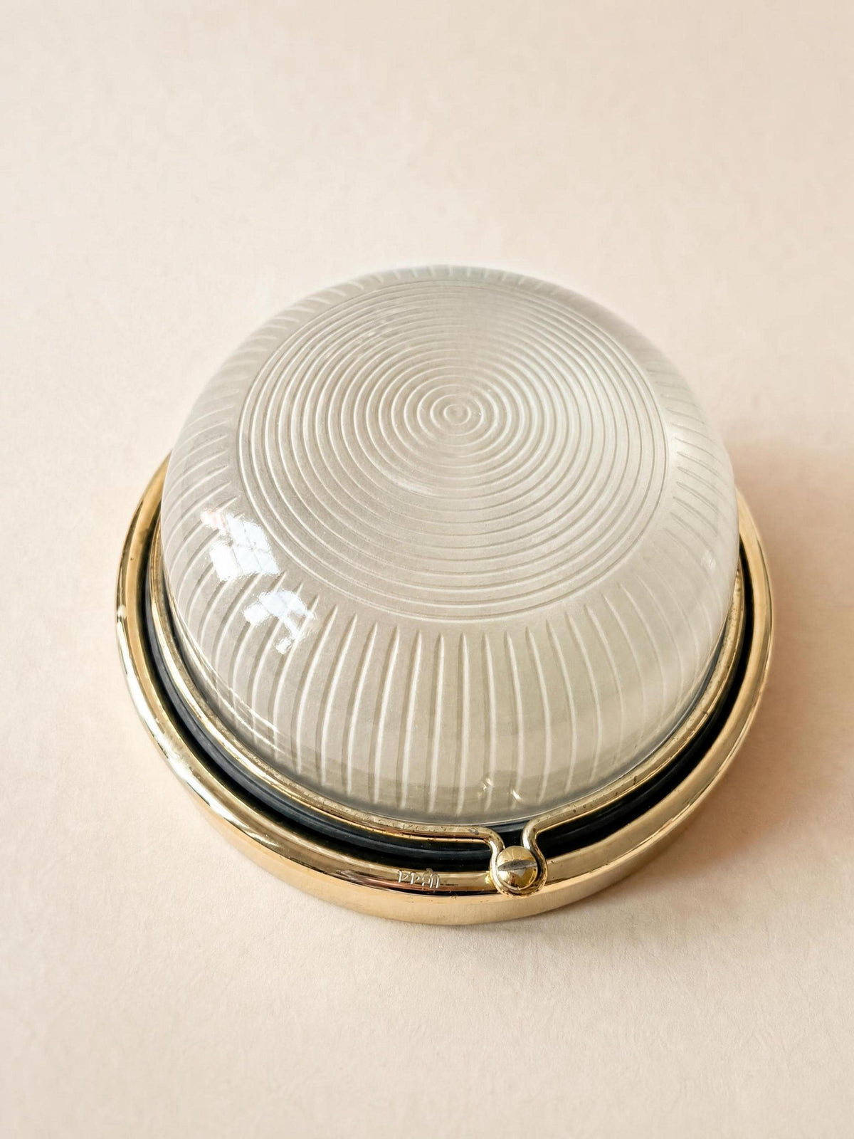 Pair of Bulkhead Wall Lights with Diffusive Glass Domes — photo 2